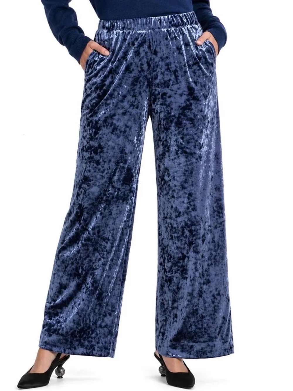 NWT Crushed Velour Pull-On Pants - A New Day - Size S